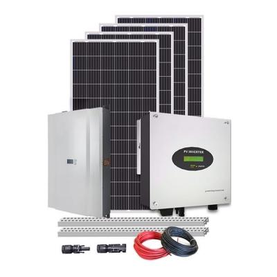 China Home 5kw 2kw 6kw Solar Set Battery Off Grid Sistema Solar Energy Systems Solar Panels 5000w System for sale