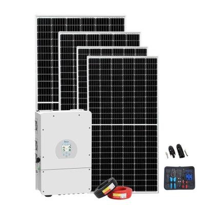 China Home 2000w 5kw 10kw15kw Solar Panel Kit Home On Grid 5000watts Solar Energy System for sale