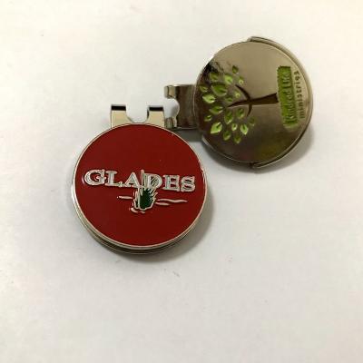 China Durable Custom Magnetic Golf Club Cap Clip Promotional Gifts With Ball Marker for sale