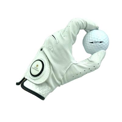 China 2020 High Quality Customized Left Or Right Logo Leather Mens Sports Golf Gloves for sale