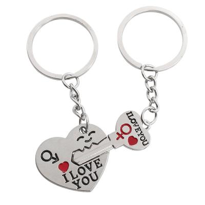 China Wholesale Vintage Valentine's Day Personalized Couples Decoration Metal Enfield Key Chain Royal Personalized Key Chain for sale