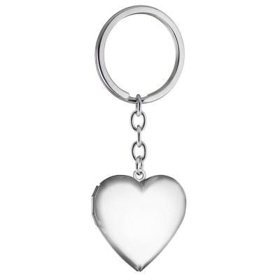 China Wholesale Decoration Stainless Steel Heart Metal Multi-Shape Pendant Wedding Gift Open Moving Key Chain Logo for sale