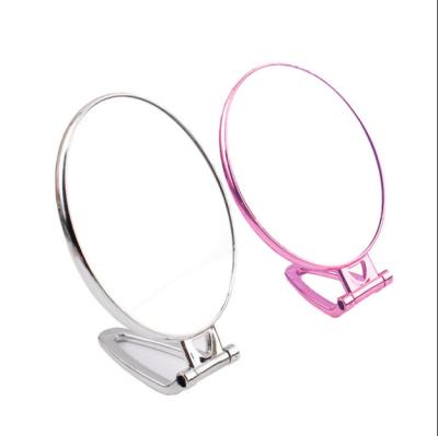 China Factory direct sales universal double-sided pocket mirror gifts mirror desktop enamel handheld makeup mirror for sale