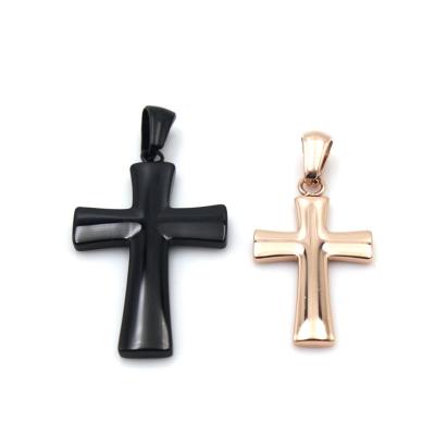 China Europe Religious Jewelry Men's Jesus Piece Gold Cross Pendant Necklace, Stainless Steel Cross Pendant for sale