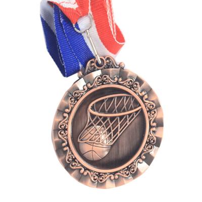 China Africa Design Your Own Sports Medals Metal Bronze Medals Blank Sports Medal for sale