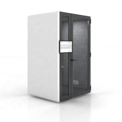 China Other Portable Hot Sale Enclosed Desk Phone Booth Privacy Pod With Led Light for sale