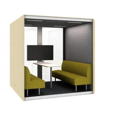 China Other Office Pod High Quality Portable Silent Enclosed 6 Person Meeting Booth for sale