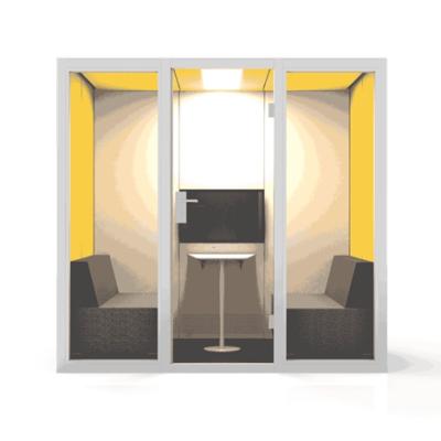 China Steel frame factory supply operation meeting office office telephone column and booth aluminum silent pods for sale