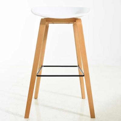 China Good Quality PP Wooden Bar Stool Chair Bar Stool Modern High Chair Bar Stool for sale