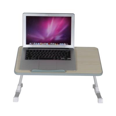 China Desk Height Adjustable Angle Fan Laptop Stand Stable Wooden Folding Laptop Stand Table for sale