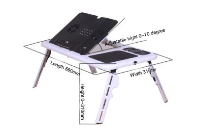 China Wholesale ABS Adjustable Laptop Table Space Saving Computer Pad Cooling Folding Folding Table for sale