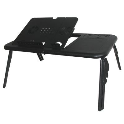 China Adjustable (height) made of new ABS plastic, folding and height adjustable with fan laptop table laptop table for sale