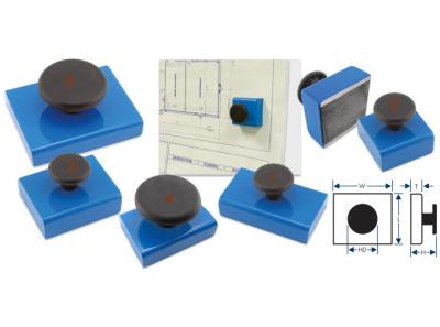 China Plastic Mounting Holding Magnets With Knob for sale