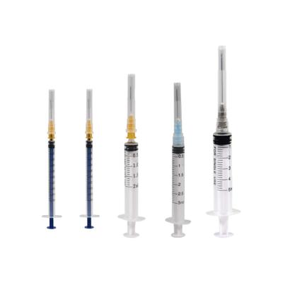 China Hot Selling Hospital Injection 1ml 2ml 3ml 5ml Medical Syringe Wholesale Medical Filter Medical Syringe Needle And Syringe for sale