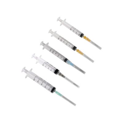 China Hospital Medical Medical Disposable Injection With Needle Or Needleless Luer Slip Luer Lock Syringe for sale