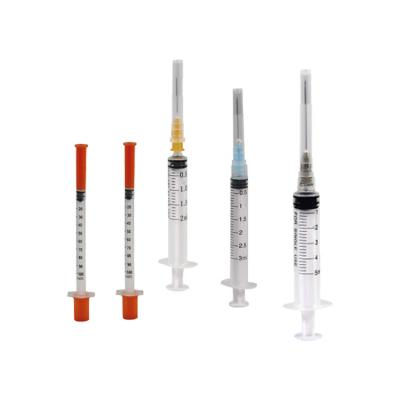 China Hospital medical factory direct sales of medical disposable sterile syringe of various models contains needle syringe for sale