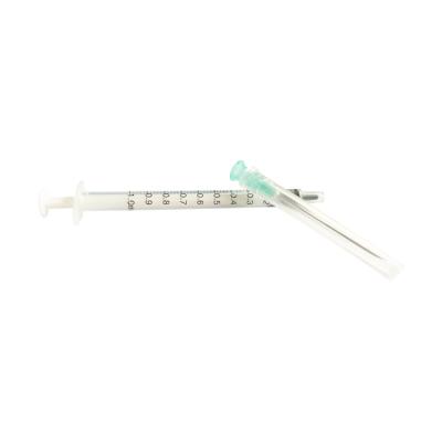 China Hospital Medical European Market 1ml Vaccinator Syringe Syringe Medical Vaccine Vaccine With 21G 23G Needle CE&ISO for sale