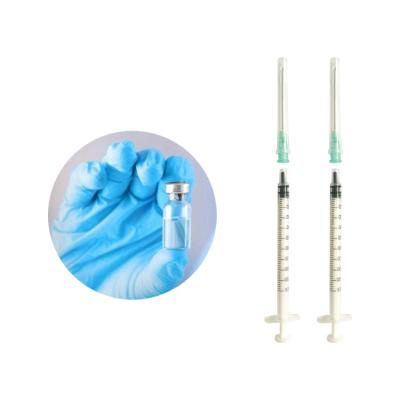 China Slip Medical Vaccine Injection Hospital Medical Luer Syringe With Needle Syringe Vaccine Injector 1ml for sale