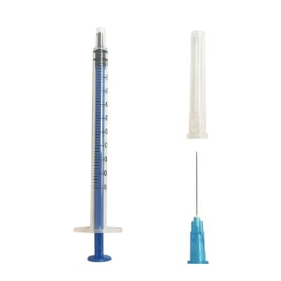 China Hospital Wholesale Price High Quality Disposable Injection 1ml Luer Slip Medical Vaccine Syringe With CE Approved for sale