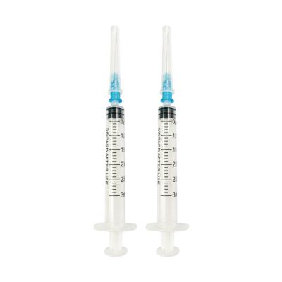 China 1ml 2ml 3ml Hospital Medical CE Approved Vaccine Syringe Luer Lock Sterile Packing Medical Syringes For Hospital for sale