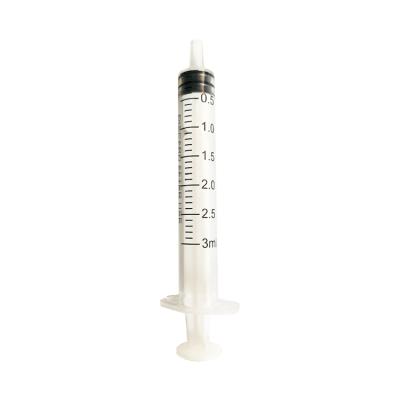 China Wholesale High Quality Medical Hospital Injection 3ml Disposable Medical Vaccine Syringe Without Needle for sale