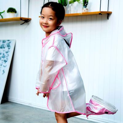 China Manufacturer Wholesale EVA Cute Transparent Windproof Waterproof Kids Raincoats Windproof Raincoats for sale