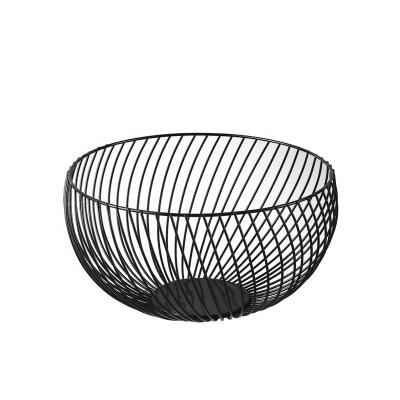 China 2022 Viable NEW Design Round Metal Fruit Basket Fruit Bowl And Vegetable Storage Of Fruit Baskets For Kitchens Dining Table for sale