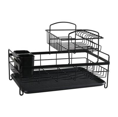 China 2022 Viable Universal Dish Shelf Rack Storage Rack Steel 2 Layer Dish Rack Rack Drying Rack Drying Rack for sale