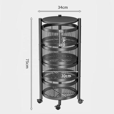 China 2022 Slim Serving Trolley OEM 4 Tier Fruit Organizer Narrow Rack Kitchen Mobile Vegetable Vegetable Storage Rolling Iron for sale