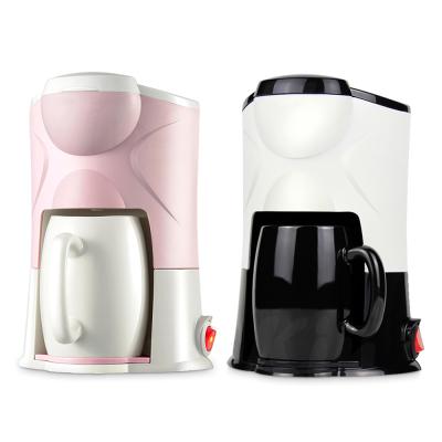 China Mini Drip America Coffee Pot Cup Automatic Portable Hotel Home Coffee Machine Alone for sale