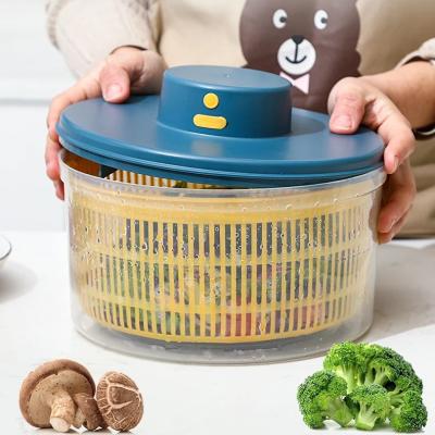 China Factory Commercial Hot Sale Multi Color USB Rechargeable Plastic Electric Salad Spinner Plastic Spinning Vegetable Dehydrator 1200mah pp for sale