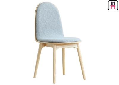 China Nordic Fabric Low Back Wooden Dining Chairs Coloured Indoor Commercial Furniture for sale