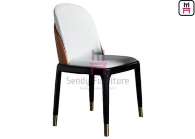 China Modern Ash Wood Restaurant Chairs H87cm Dual Color Backrest With Solid Frame for sale