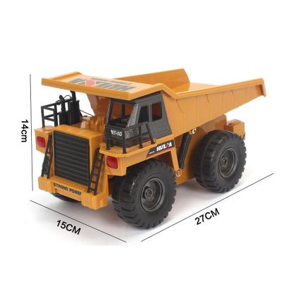 China Huina RC Model 1540 1/18 Scale Toys 2.4G 6CH Alloy RC Dump Truck Vehicle Remote Control Engineer Car Toys for sale