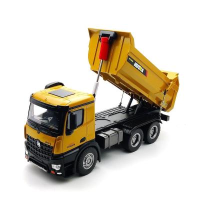 China Huina RC Model 1582 1/14 Scale 2.4G 10CH Combine RC Dump Truck Toys Remote Control Engineer Vehicle Toys for sale