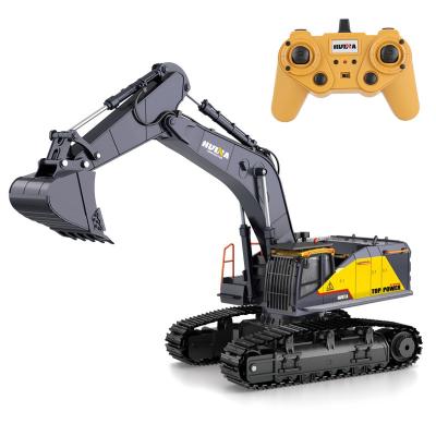 China Huina RC Model 1592 1/14 Scale 22CH RC Excavator Truck 2.4G Radio Control Toys RC Alloy Engineering Vehicle for sale