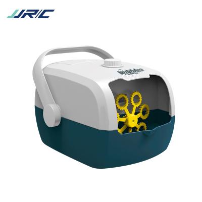 China JJRC V08 Plastic Suitcase Shape Toys Rechargeable Automatic Soap Water Bubble Blowing Machine Easy Carry for sale