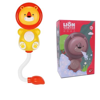 China Animal Water Tool Spray Lion Sprinklers Toy Cute Lion Bath Shower Toy Bath Tub Water Sprayer Toys For Kids for sale