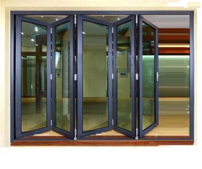 China Sound Insulation Aluminum Alloy Folding Balcony Windows Fold Folding Door Glass Window and Door for sale