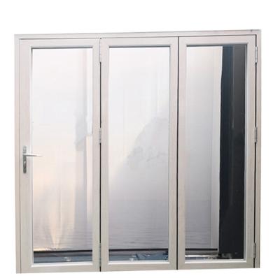 China Sound Insulation Aluminum Alloy Through Fold Up Folding Glass Of Horizontal Exterior Windows And Doors for sale