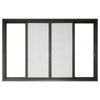 China Sound Insulation Jamaica Aluminum Profile Safety Double Glazed Patio Doors 72 Large By 80 Outside With Tempered Glass for sale