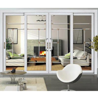 China Large waterproof aluminum tall glass triple panel tinted lowes chicken fished sliding patio door 96 x 96 in Qatar for sale