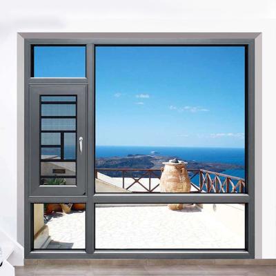 China Wholesale Soundproof Folding Screen Casement Windows Custom Design Aluminum Casement Window Windows With Grilles for sale