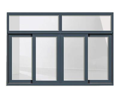 China Custom Or Standard Reception Desk Folding Sliding Screen Glass Windows With Mo for sale