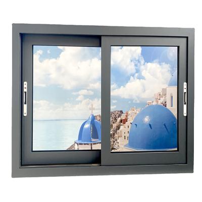 China Single Folding Screen Design 36 x 48 Double Glazed Aluminum Sliding Glass Windows for sale