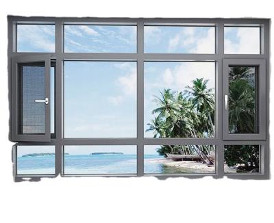 China Folding Screen Upvc Windows PVC Casement Window Superhouse Upvc Windows China Market PVC Profile Upvc Casement Window Design With USA Standard for sale