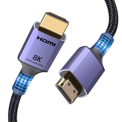 China High Speed ​​Transmission Signal 8K 60HZ Video Cable 6.6FT/2M MOGOOD HD 48Gbps High Speed ​​Braided Digital Cord Video Cable for sale