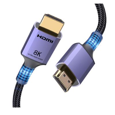 China High Speed ​​Transmission Signal High Speed ​​Video Braided Cord-4K@120Hz Speed ​​Braided Digital Video Cable igh 8K@60Hz Compatible With Fire TV for sale