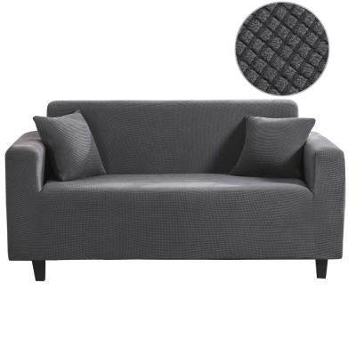 China Gray Velvet Sofa Cover Amazon Loveseat Sofa Couch Cover Non Slip Cushion Stretch Slipcover Modern Elastic Furniture Protector for sale