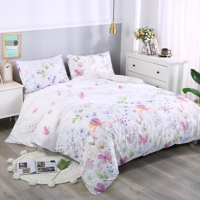 China Soft Lightweight Anti-pilling Printed Microfiber Queen Floral Bedding Duvet Cover Set Hotel Bedding Sets Comforter Cover for sale